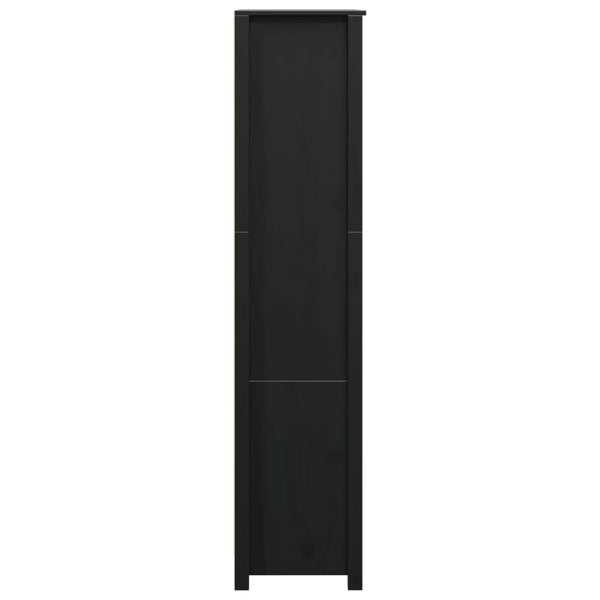 Schwarzer Schrank Virgil 80x35x154cm (Kiefer)