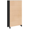 Schwarzer Schrank Virgil 80x35x154cm (Kiefer)