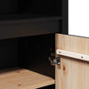 Schwarzer Schrank Virgil 80x35x154cm (Kiefer)
