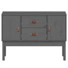 Graues Sideboard Hassaina 110x40x78cm (Kiefer)
