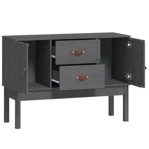 Graues Sideboard Hassaina 110x40x78cm (Kiefer)