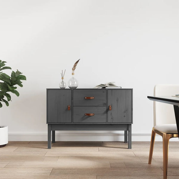 Graues Sideboard Hassaina 110x40x78cm (Kiefer)