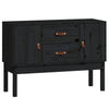 Schwarzes Sideboard Hassaina 110x40x78cm (Kiefer)