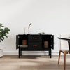 Schwarzes Sideboard Hassaina 110x40x78cm (Kiefer)