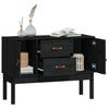 Schwarzes Sideboard Hassaina 110x40x78cm (Kiefer)