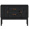 Schwarzes Sideboard Hassaina 110x40x78cm (Kiefer)