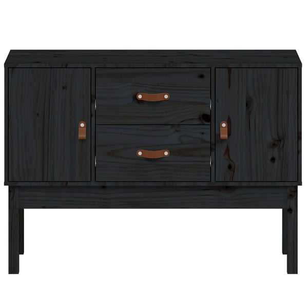 Schwarzes Sideboard Hassaina 110x40x78cm (Kiefer)