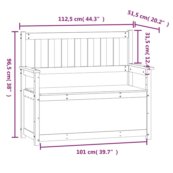Bank Pineta 112,5x51,5x96,5cm (Kiefer)