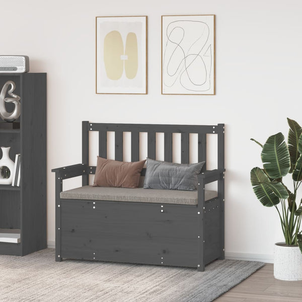 Graue Bank Pineta 112,5x51,5x96,5cm (Kiefer)