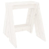 Weiße Hocker Wsewolod 40x40x45cm (2 Stk. Kiefer)
