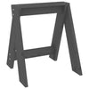 Graue Hocker Vrevolod 40x40x45cm (2 Stk. Kiefer)