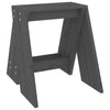 Graue Hocker Vrevolod 40x40x45cm (2 Stk. Kiefer)