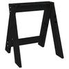 Schwarz Hocker Wrewolod 40x40x45cm (2 St. Kiefer)