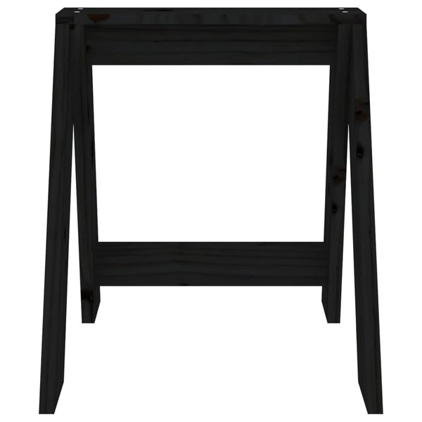 Schwarz Hocker Wrewolod 40x40x45cm (2 St. Kiefer)