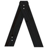 Schwarz Hocker Wrewolod 40x40x45cm (2 St. Kiefer)