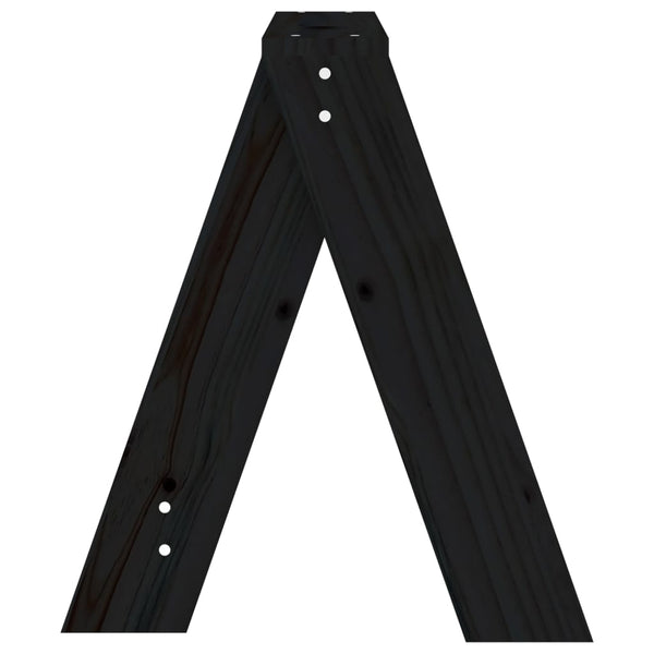 Schwarz Hocker Wrewolod 40x40x45cm (2 St. Kiefer)