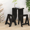 Schwarz Hocker Wrewolod 40x40x45cm (2 St. Kiefer)