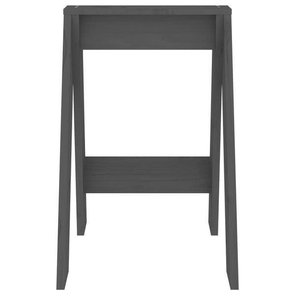 Graue Hocker Vrevolod 40x40x60cm (2 Stk Kiefer)
