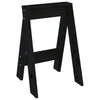 Schwarze Hocker Vrevolod 40x40x60cm (2 Stück Kiefer)