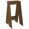 Honigbraune Hocker Vrevolod 40x40x75cm (2 St., Kiefer)