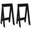 Schwarze Hocker Vrevolod 40x40x75cm (2 Stk Kiefer)