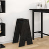Schwarze Hocker Vrevolod 40x40x75cm (2 Stk Kiefer)