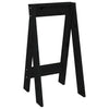 Schwarze Hocker Vrevolod 40x40x75cm (2 Stk Kiefer)