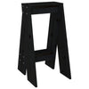 Schwarze Hocker Vrevolod 40x40x75cm (2 Stk Kiefer)