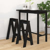 Schwarze Hocker Vrevolod 40x40x75cm (2 Stk Kiefer)