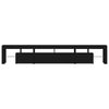 Schwarzes TV-Board mit LED-Beleuchtung Cinstantin 230x36,5x40cm