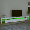 Weißer TV-Schrank mit LED-Beleuchtung Cinstantin 290x36,5x40cm