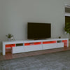 Weißer TV-Schrank mit LED-Beleuchtung Cinstantin 290x36,5x40cm