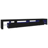 Musta tv-taso led-valoilla Cinstantin 290x36,5x40cm