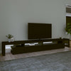 Musta tv-taso led-valoilla Cinstantin 290x36,5x40cm