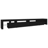 Musta tv-taso led-valoilla Cinstantin 290x36,5x40cm