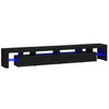 Schwarzes TV-Lowboard mit LED-Beleuchtung Cinstantin 260x36,5x40cm