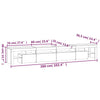 Schwarzes TV-Lowboard mit LED-Beleuchtung Cinstantin 260x36,5x40cm