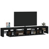 Schwarzes TV-Lowboard mit LED-Beleuchtung Cinstantin 260x36,5x40cm