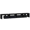 Schwarzes TV-Lowboard mit LED-Beleuchtung Cinstantin 260x36,5x40cm