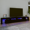 Schwarzes TV-Lowboard mit LED-Beleuchtung Cinstantin 260x36,5x40cm