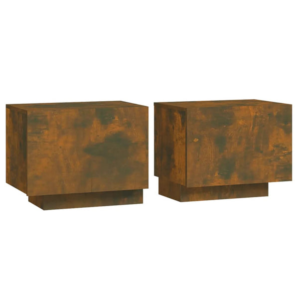 Nachttisch Ciocodei 100x35x40cm aus geräucherter Eiche (Holz)