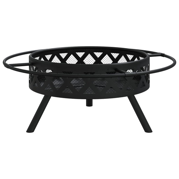 Feuerschale Didu aus Stahl mit Schürhaken 70cm (XXL)