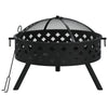 Teräs-Feuerschale und Schürhaken Togrul 58cm (xxl)
