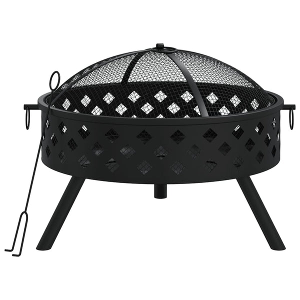 Teräs-Feuerschale und Schürhaken Togrul 58cm (xxl)