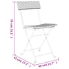 Braune klappbare Bistro-Stühle von Facred (4 Stück Polyrattan und Stahl)