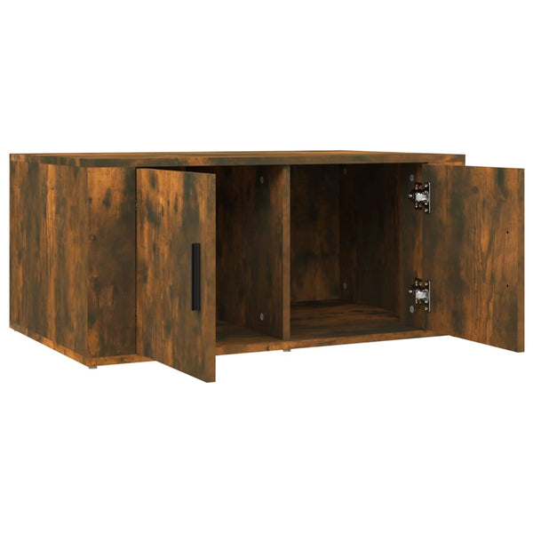 Couchtisch Glenn aus geräucherter Eiche 80x50x36cm (Holz)