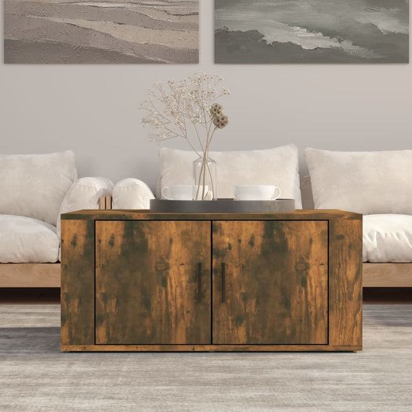 Couchtisch Glenn aus geräucherter Eiche 80x50x36cm (Holz)