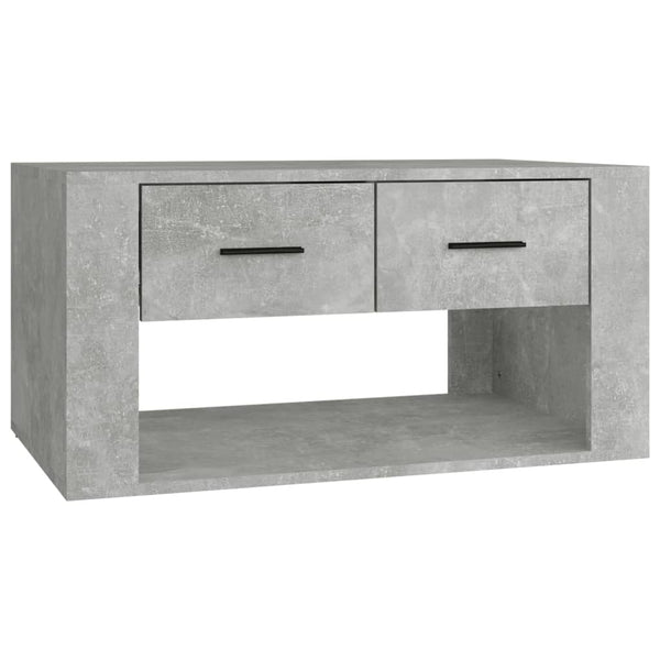 Betongrauer Couchtisch Royer 80x50x40cm (Holz)