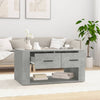 Betongrauer Couchtisch Royer 80x50x40cm (Holz)