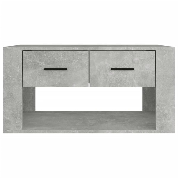 Betongrauer Couchtisch Royer 80x50x40cm (Holz)